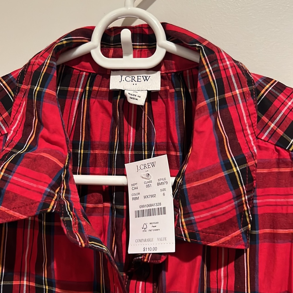 J Crew Tartan Print Dress - Picture 2 of 4